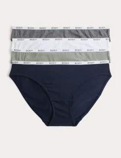4pk Cotton Rich Bikini Knickers