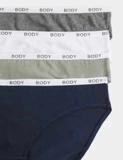 4pk Cotton Rich Bikini Knickers