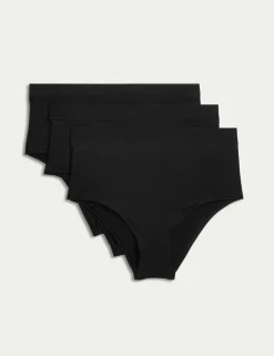3pk Cotton Rich Brazilian Stoma Knickers