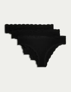 3pk Cotton Rich Brazilian Knickers