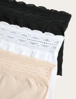 3pk Cotton Rich High Rise Shorts
