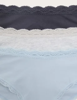 3pk Cotton Rich Hipster Knickers