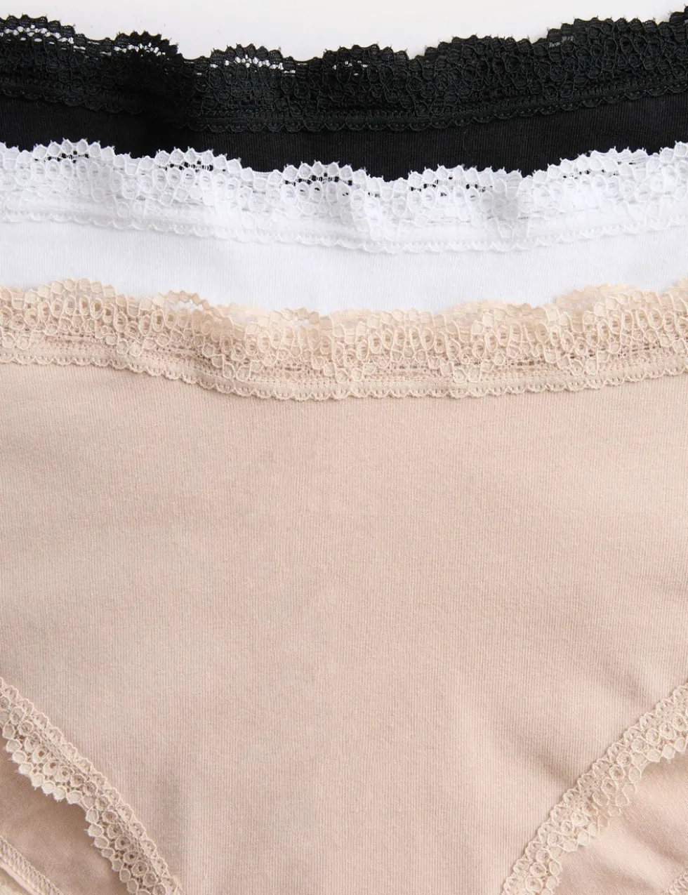 3pk Cotton Rich Hipster Knickers
