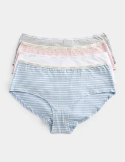 4pk Cotton Rich Low Rise Shorts