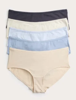 5pk Cotton Rich Lycra® Low Rise Shorts