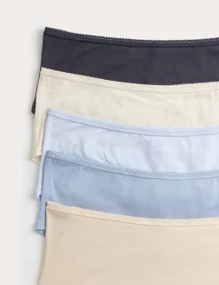 5pk Cotton Rich Lycra® Low Rise Shorts