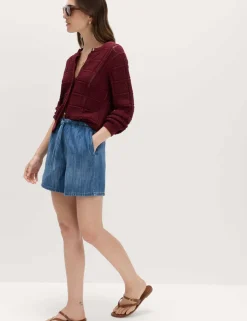 2pk Cotton Rich Pull On Denim Shorts