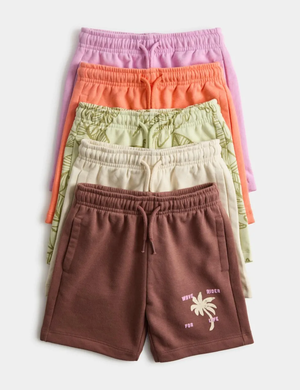 5pk Cotton Rich Shorts (2-8 Yrs)
