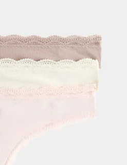3pk Cotton Rich Thongs