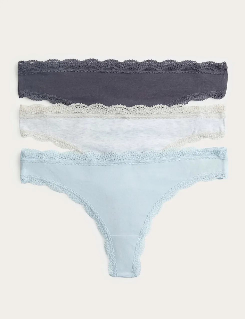 3pk Cotton Rich Thongs