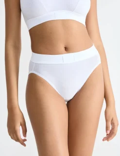 2pk Double Comfort Tai High Leg Knickers