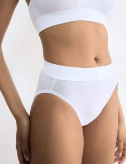2pk Double Comfort Tai High Leg Knickers