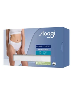 2pk Double Comfort Tai High Leg Knickers