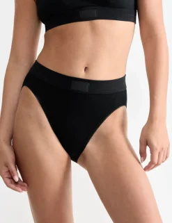 2pk Double Comfort Tai High Leg Knickers