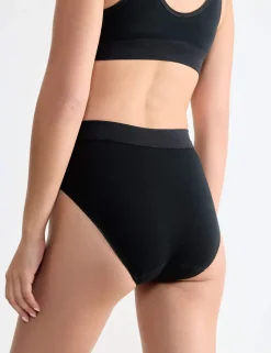 2pk Double Comfort Tai High Leg Knickers
