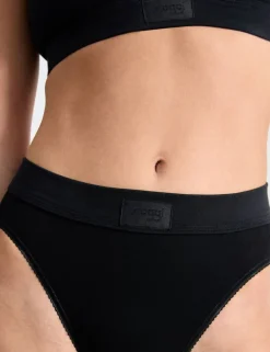 2pk Double Comfort Tai High Leg Knickers