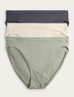 3pk Flexifit™ Modal High Leg Knickers