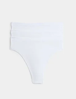 3pk Flexifit™ Modal High Waisted Thongs