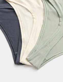 3pk Flexifit™ Modal High Waisted Thongs