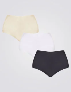 3pk High Waisted Knickers