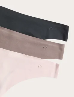 3pk Invisible No VPL Thongs