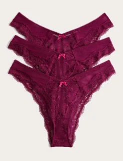 3pk Jasmine Lace Miami Knickers