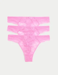 3pk Jasmine Lace Thongs
