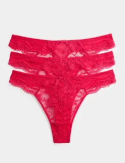 3pk Jasmine Lace Thongs