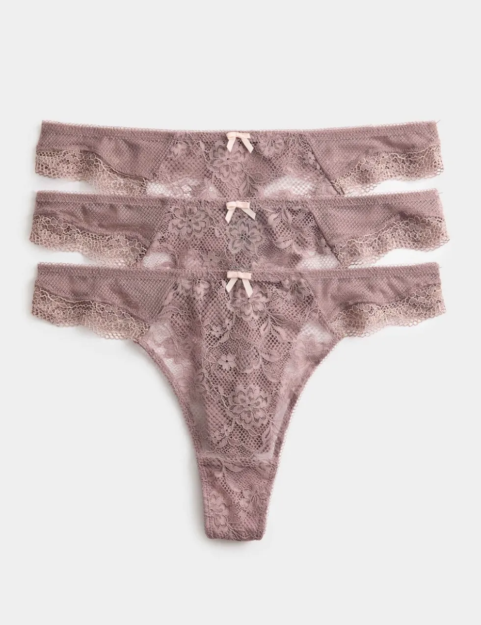 3pk Jasmine Lace Thongs
