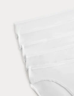 5pk Microfibre High Leg Knickers