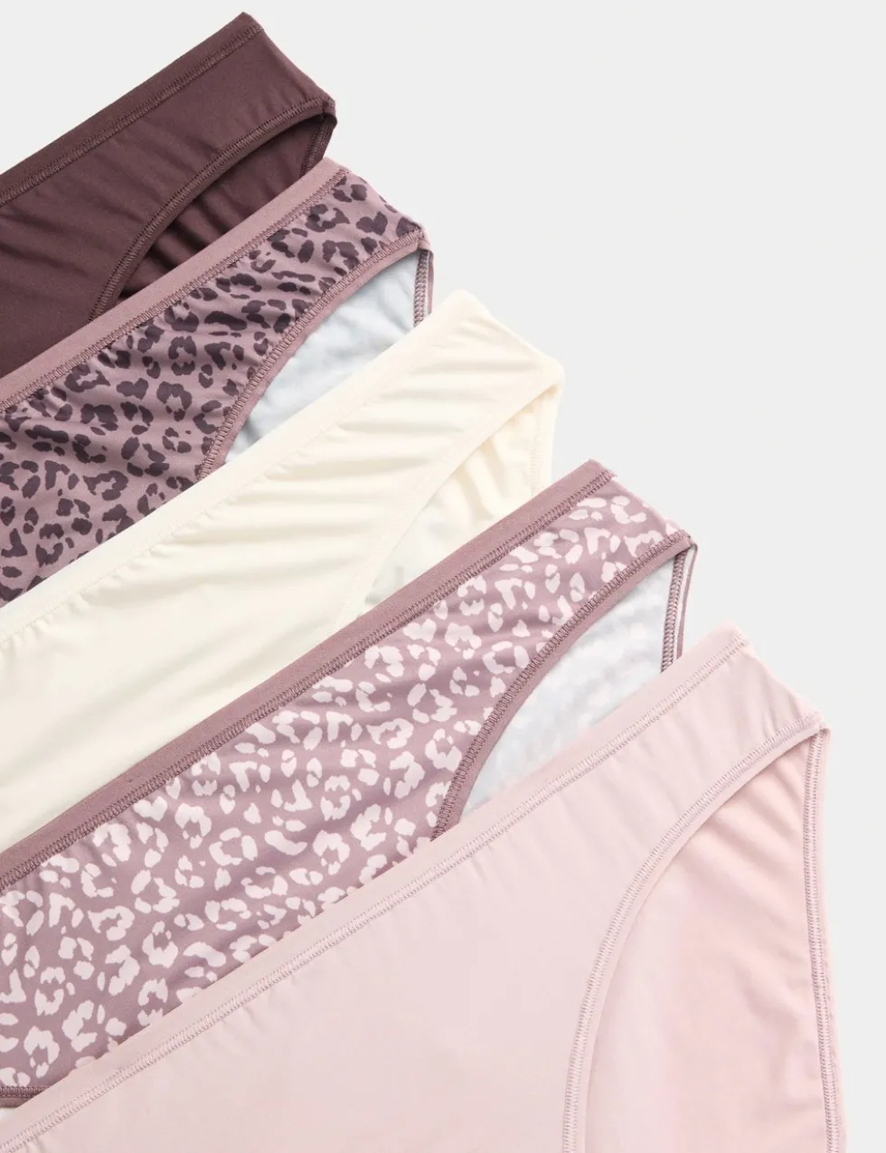 5pk Microfibre Low Rise Bikini Knickers
