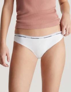 3pk Modern Logo Cotton Rich Bikini Knickers