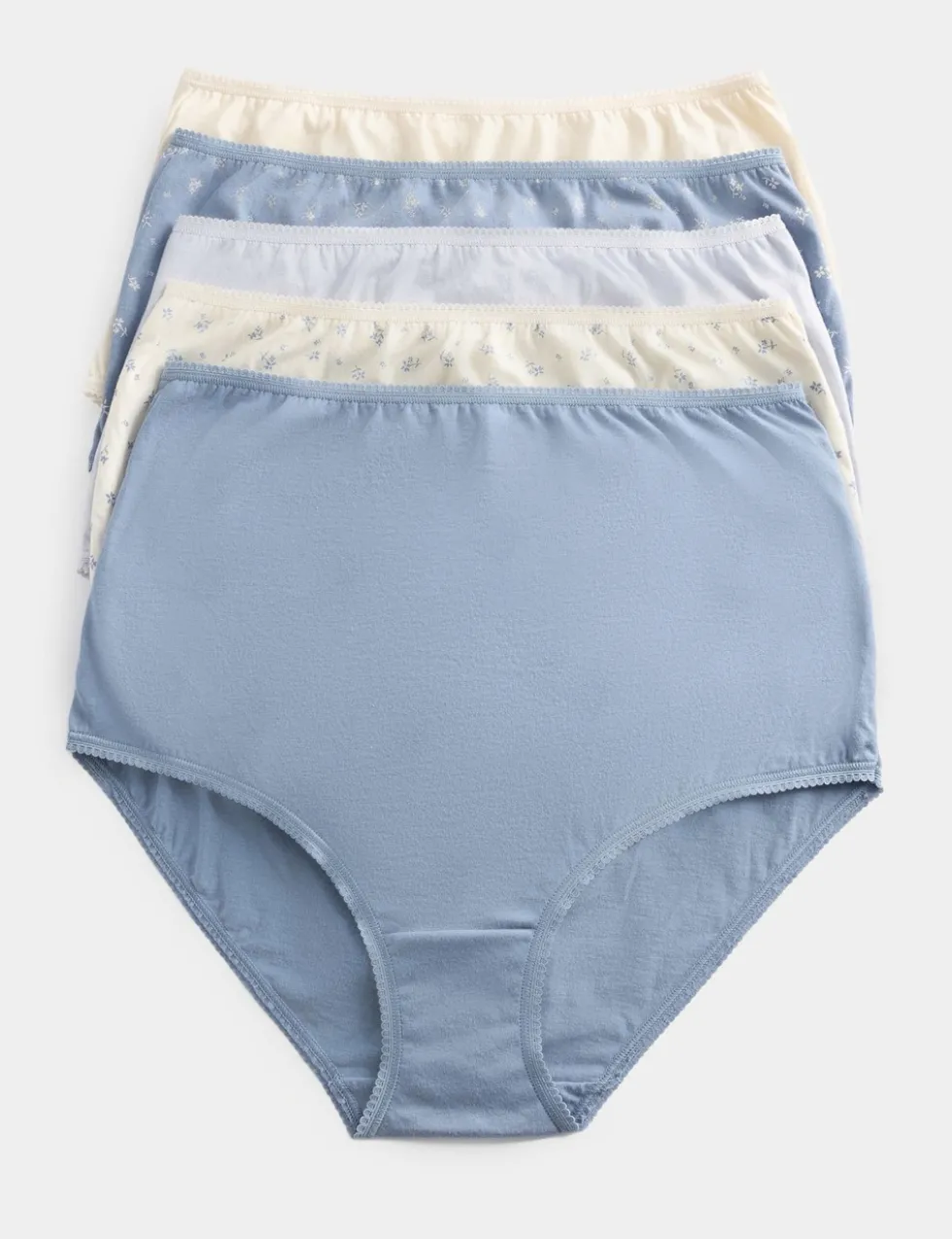 5pk Pure Cotton Full Briefs