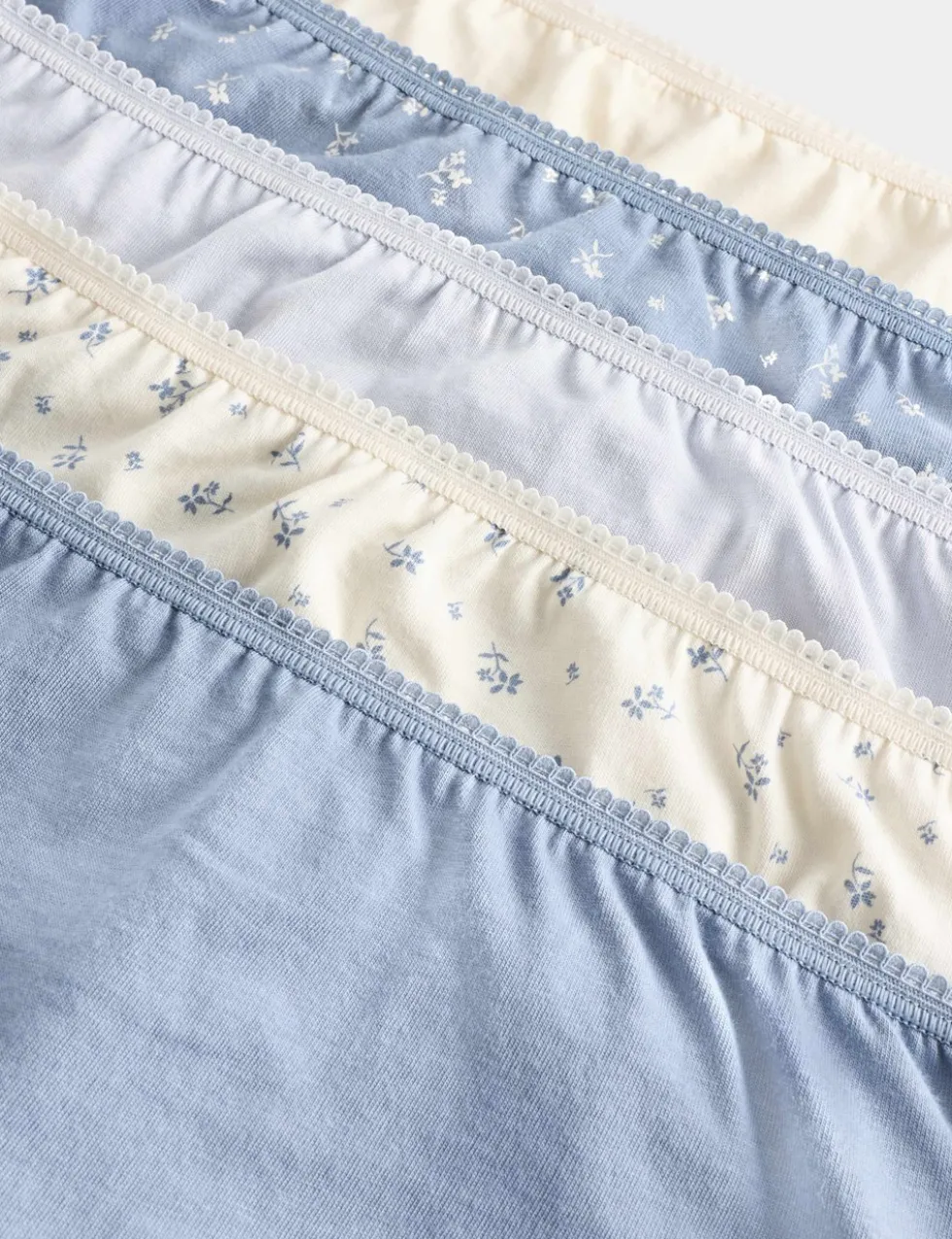 5pk Pure Cotton Full Briefs