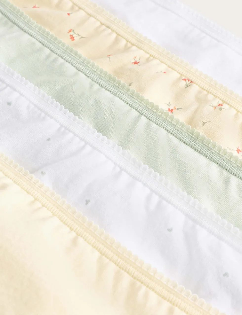 5pk Pure Cotton High Leg Knickers