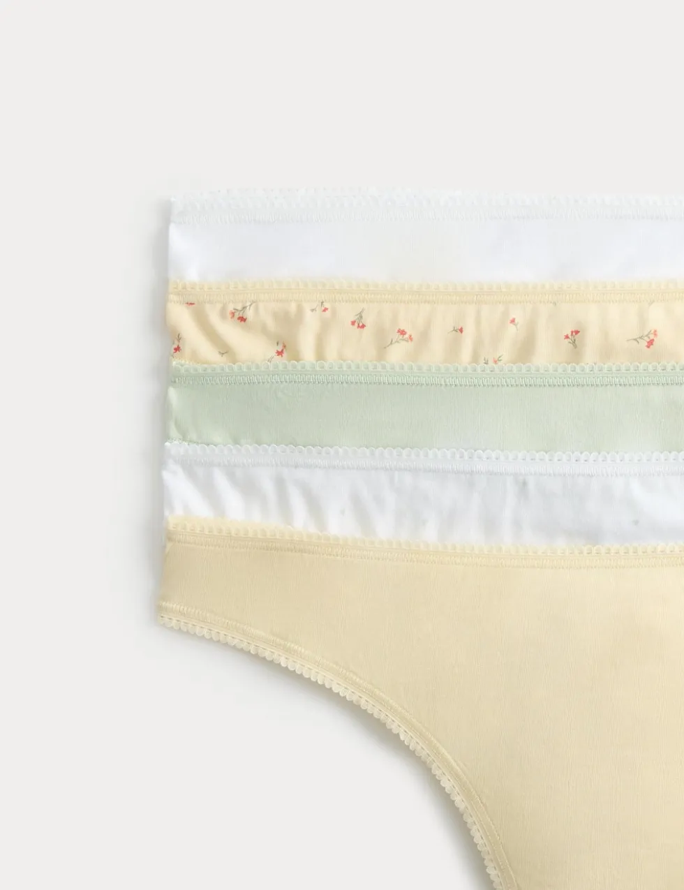 5pk Pure Cotton Thongs