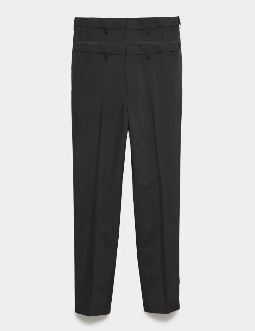 2pk Regular Fit Flat Front Trousers