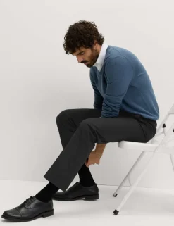 2pk Regular Fit Flat Front Trousers