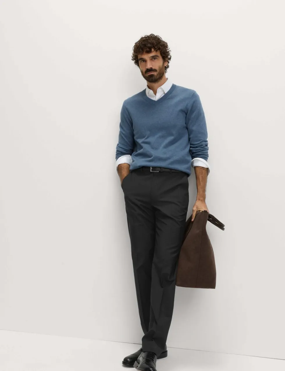 2pk Regular Fit Flat Front Trousers