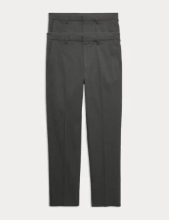 2pk Regular Fit Smart Stretch Trousers