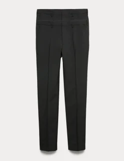 2pk Slim Fit Active Waist Smart Trousers