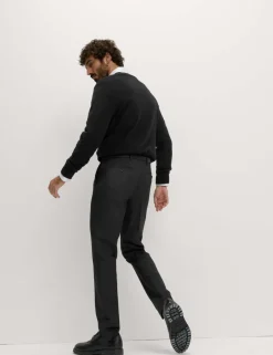 2pk Slim Fit Active Waist Smart Trousers