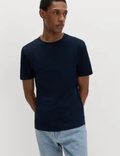 3pk Slim Fit Pure Cotton Crew Neck T-Shirts