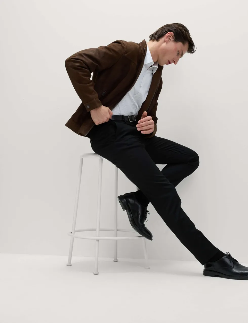 2pk Slim Fit Stretch Smart Trousers