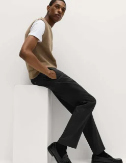 2pk Slim Fit Stretch Smart Trousers