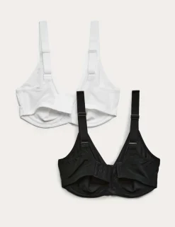 2pk Ultimate Support Wired Sports Bras (A-H)