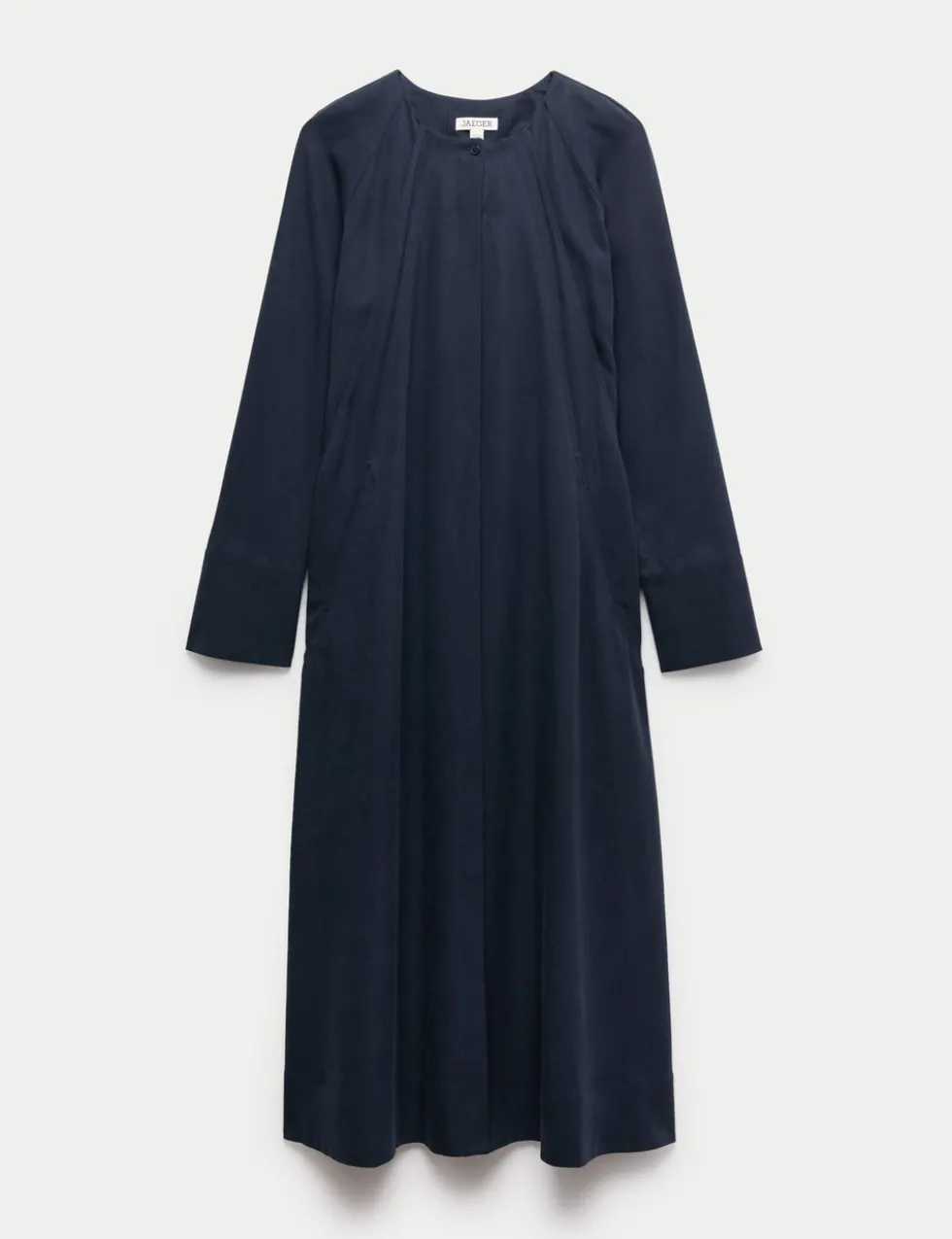 Pleat Detail Midi Dress