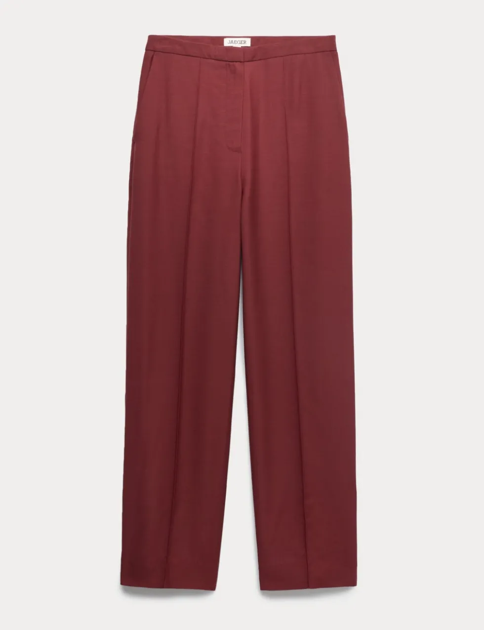 Pleat Front Straight Leg Trousers