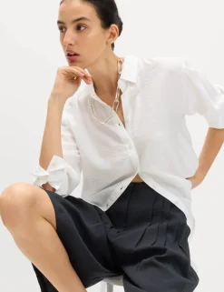Pleated Longline Shorts