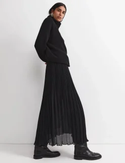 Pleated Midi Skirt